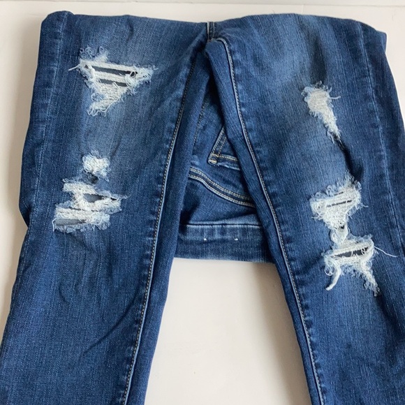 American Eagle Next Level Stretch Curvy Super Hi-Rise dark wash jeggings - Picture 12 of 15